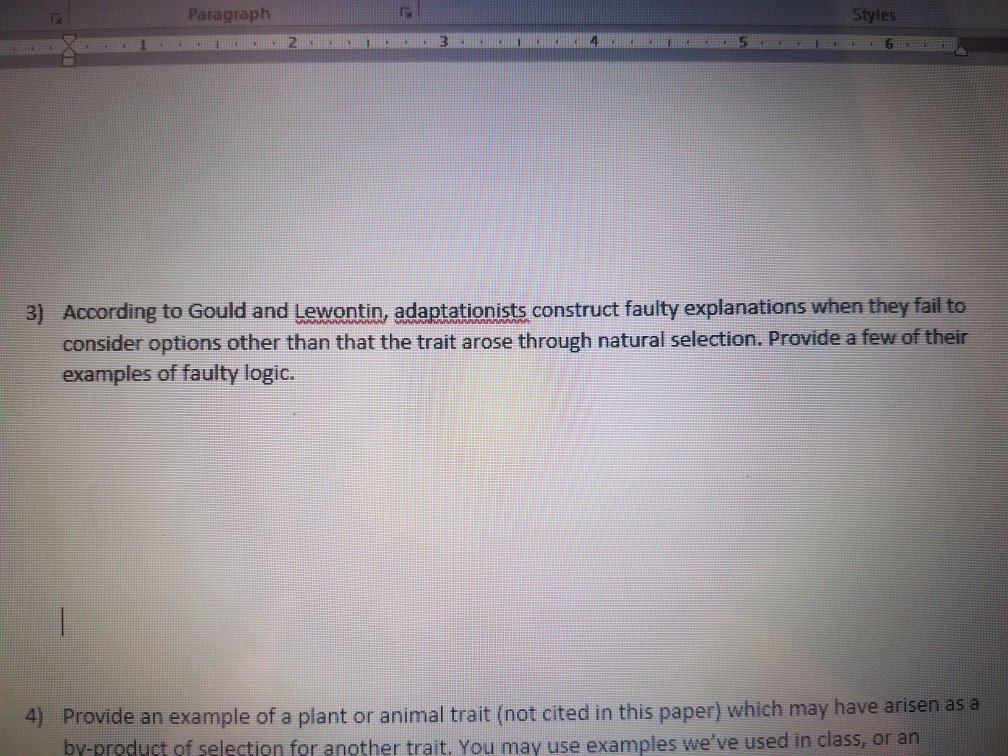 Solved Paragraplh Styles 3 4 6 3 According To Gould And Chegg