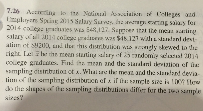 Solved According To The National Association Of Colleges And | Chegg.com