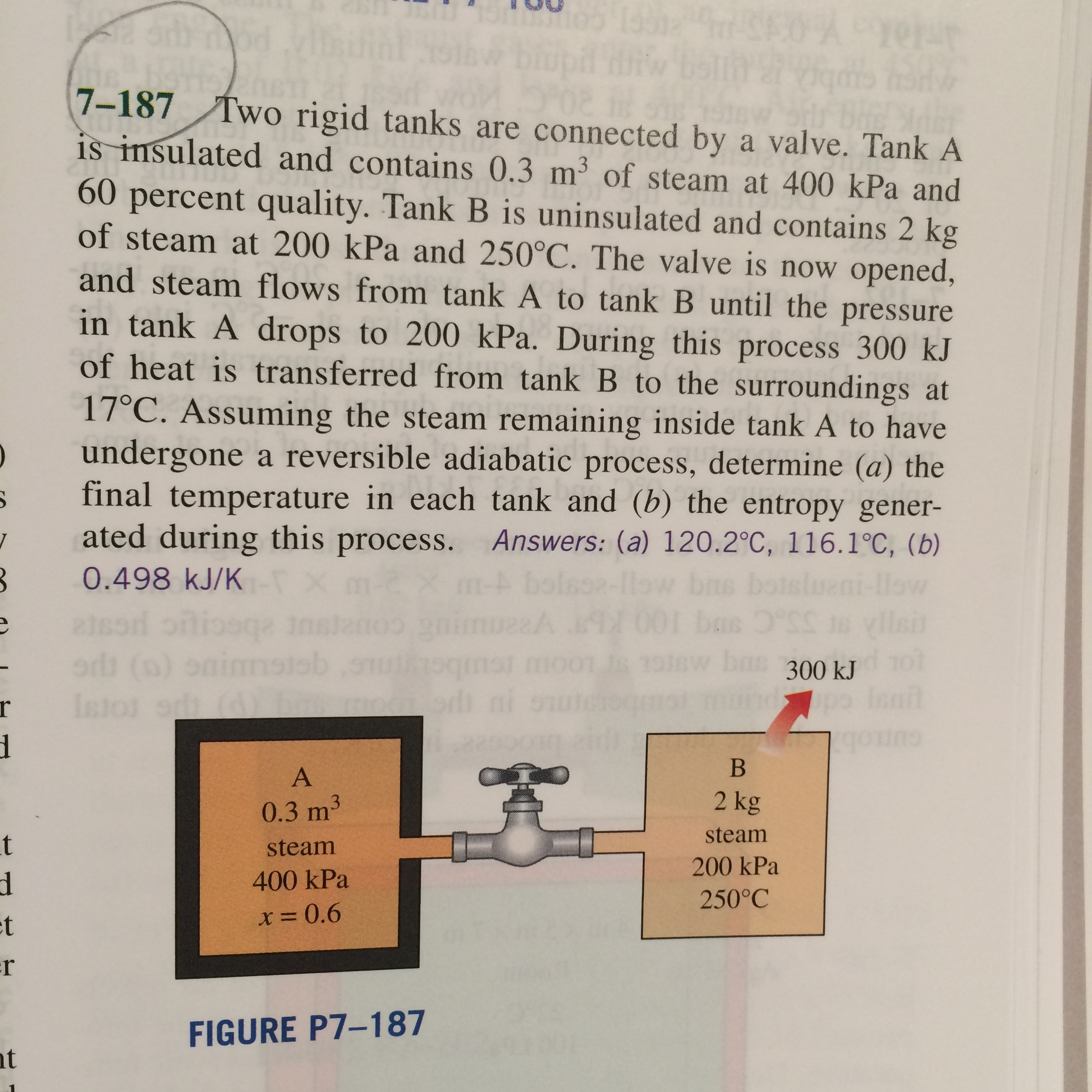 Solved Two Rigid Tanks Are Connected By A Valve. Tank A Is | Chegg.com