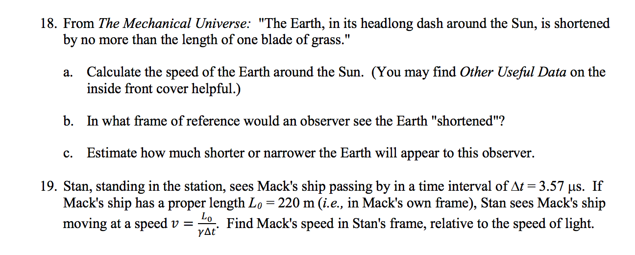 From The Mechanical Universe "The Earth, in its