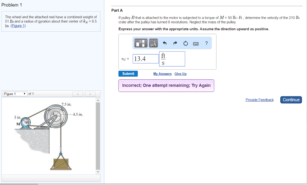 Solved Problem 1 The Wheel And The Attached Reel Have A 