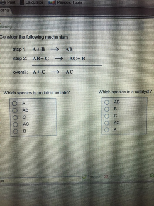 Solved Consider The Following Mechanism A + B Right Arrow | Chegg.com