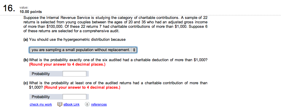 Suppose The Internal Revenue Service Is Studying The | Chegg.com