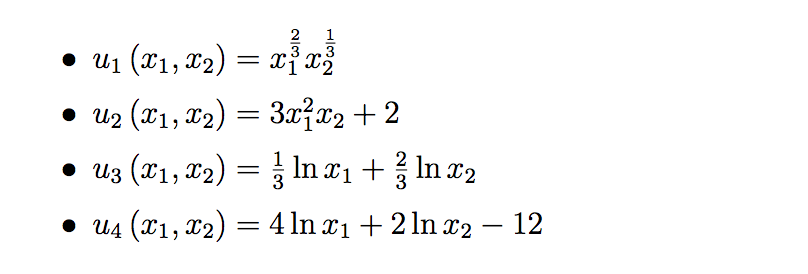 Solved 21 U3(21, 22)= UA (X1 , 22) 4 lnx1 + 2 ln x2-12 88 | Chegg.com