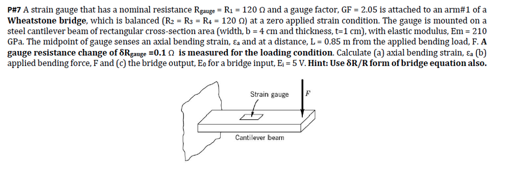 Solved A Strain Gauge That Has A Nominal Resistance R_gauge | Chegg.com