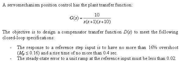 Solved A servomechanism position control has the plant | Chegg.com