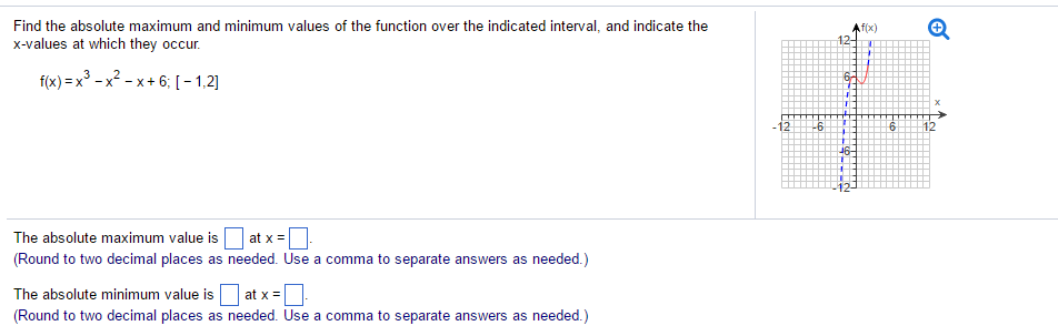 Solved Find The Absolute Maximum And Minimum Values Of The