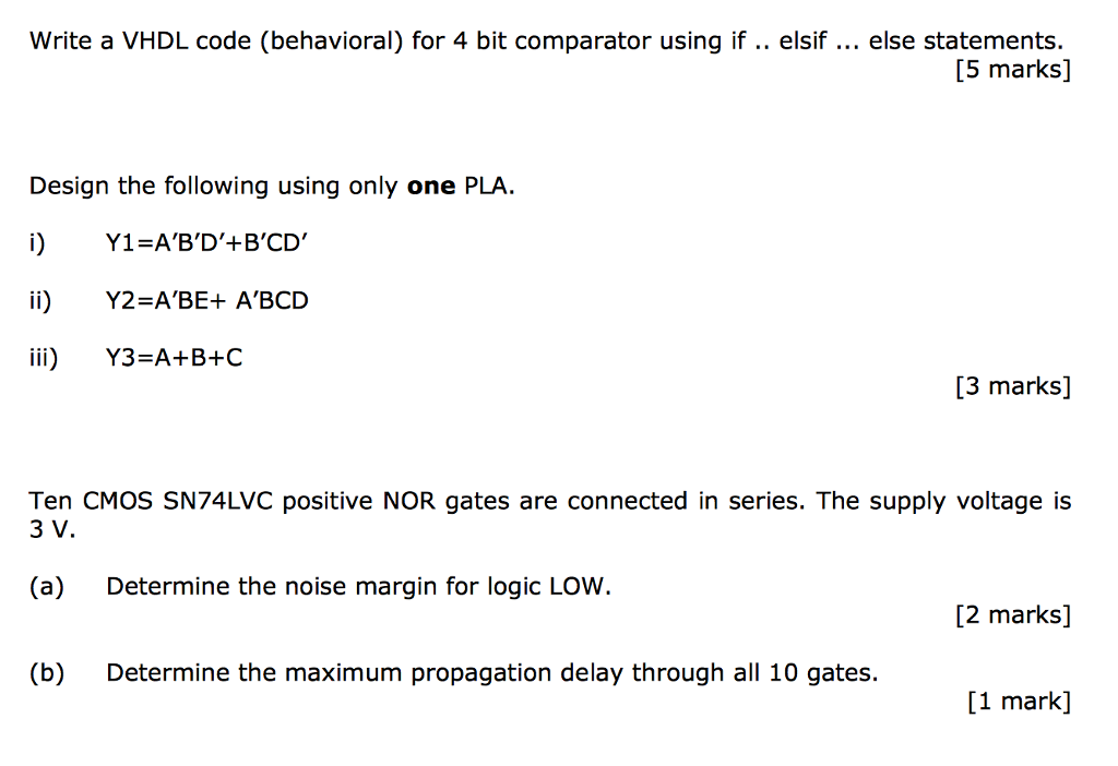 vhdl code for 4 bit comparator using behavioral model