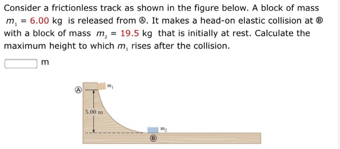 Solved Consider a frictionless track as shown in the figure | Chegg.com
