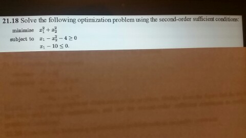 Solved Could Someone Help Me Solve This Optimization | Chegg.com