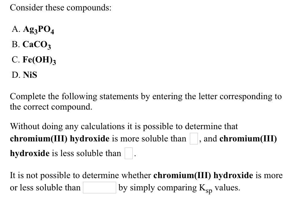 Solved: Which Of The Following Aqueous Solutions Are Good | Chegg.com