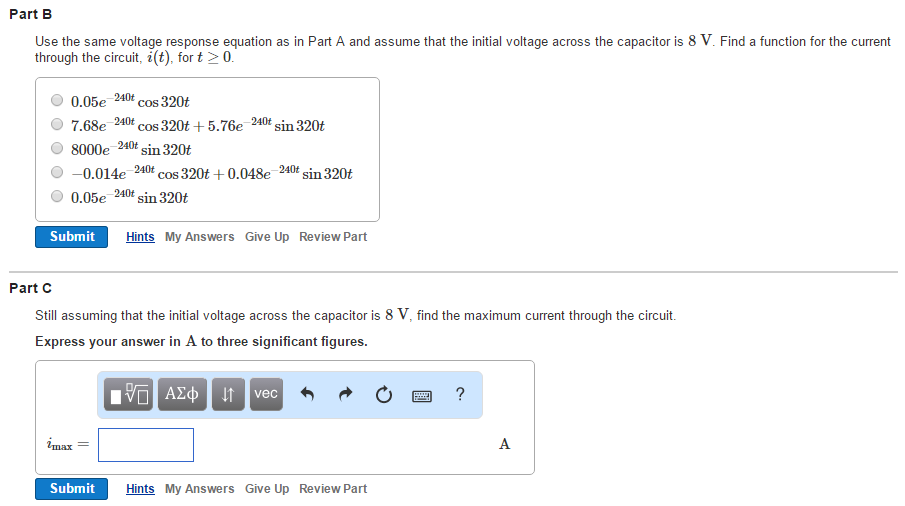 Solved Learning Goal: To describe the step response and | Chegg.com