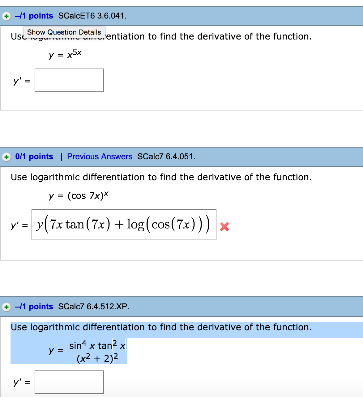 Solved To Find The Derivative Of The Function Y X 5x Use