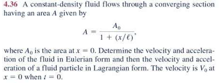 Solved 4.36 A Constant-density Fluid Flows Through A | Chegg.com