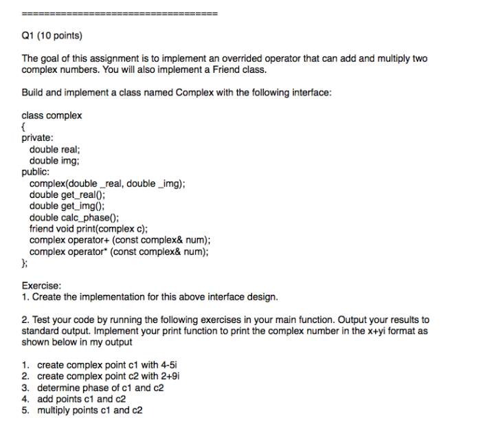 Solved The goal of this assignment is to implement an | Chegg.com