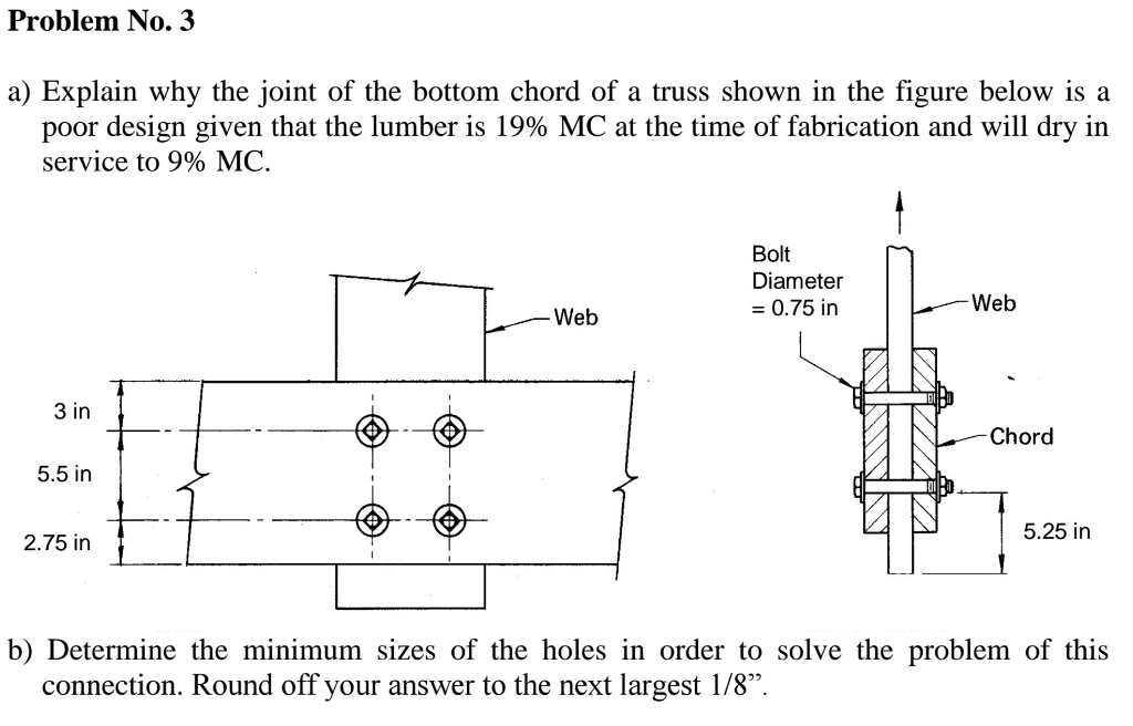 Explain why the joint of the bottom chord of a truss