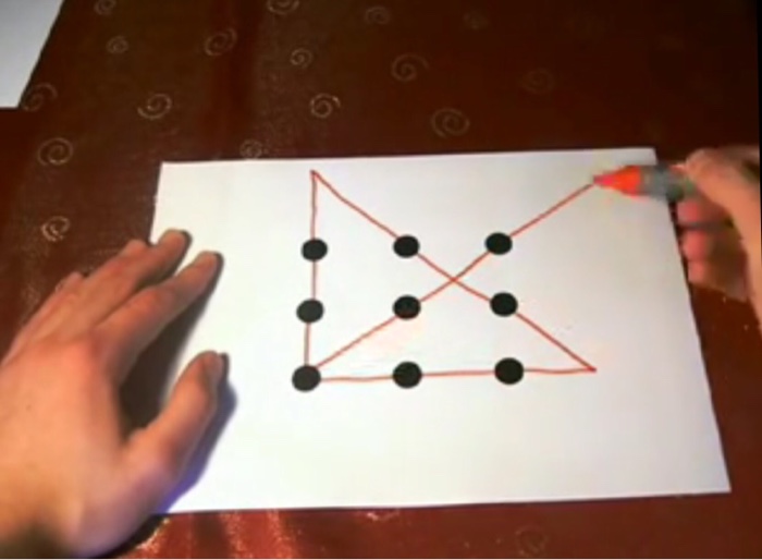 Solved Extra-Draw: With nine(9) Dots draw ten(10) Lines? | Chegg.com