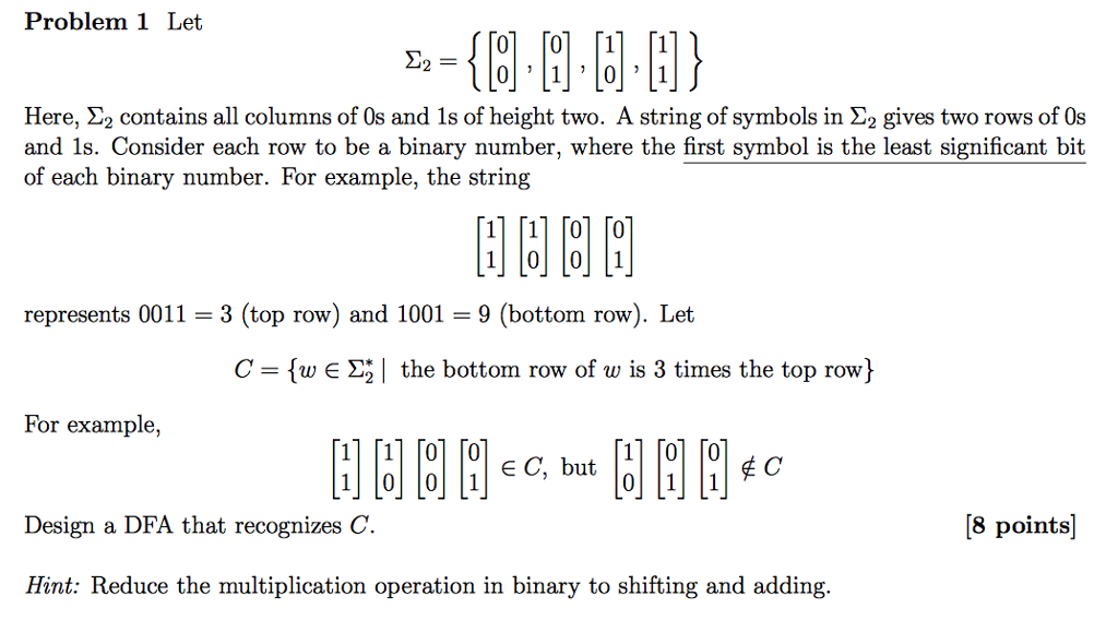 Solved Let sigma 2 0 0 0 1 1 0 1 1 Here Chegg