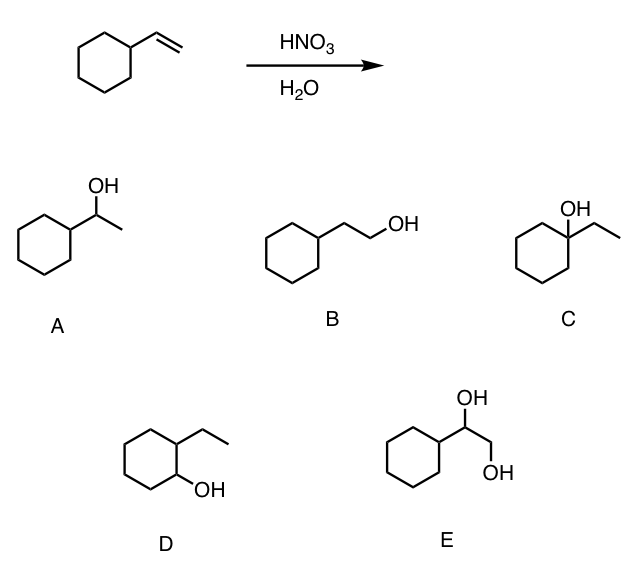 Solved HNO3 H2O OH OH OH OH OH