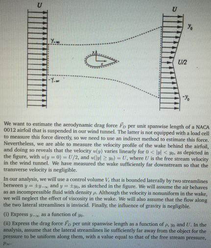 Solved We want to estimate the aerodynamic drag force F_d | Chegg.com