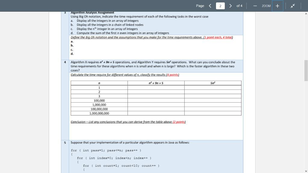 Page of 4 ZOOM CS-282: Intermediate Java Programming | Chegg.com