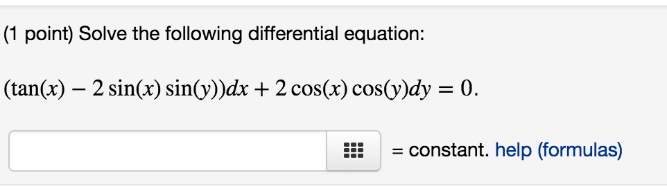 solved-solve-the-following-differential-equation-tan-x-chegg