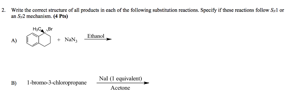 Solved 2. Write the correct structure of all products in | Chegg.com