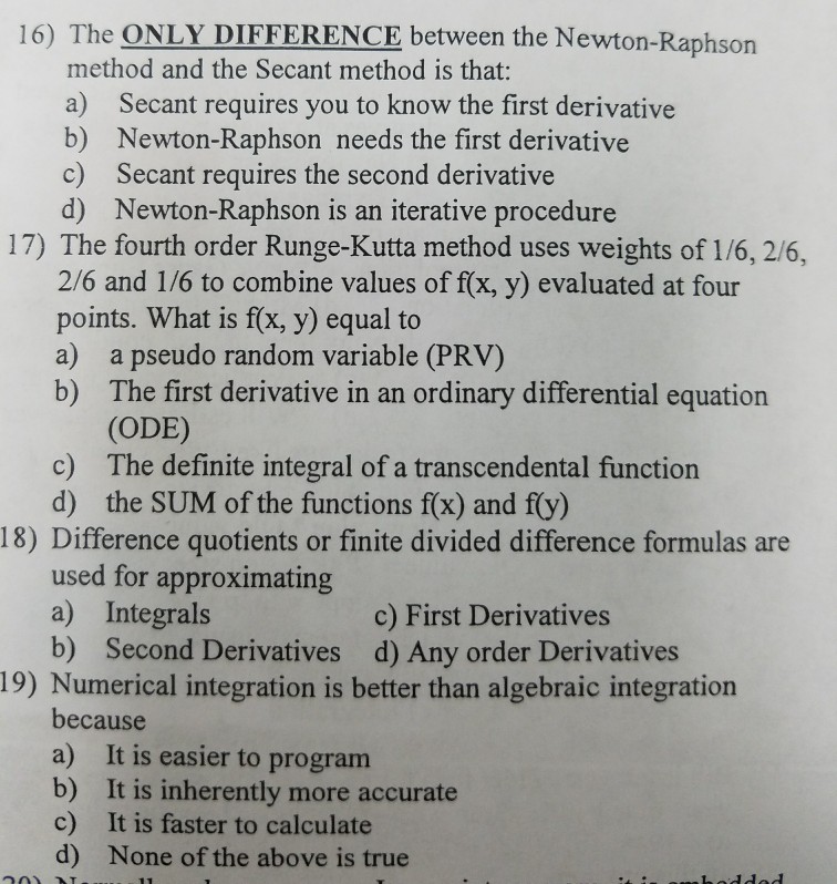 solved-16-the-only-difference-between-the-newton-raphson-chegg