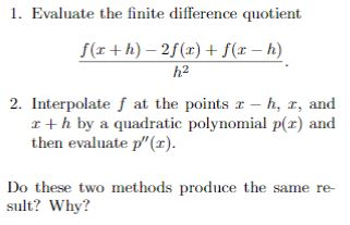 Solved 8.10 Consider the following two methods for | Chegg.com