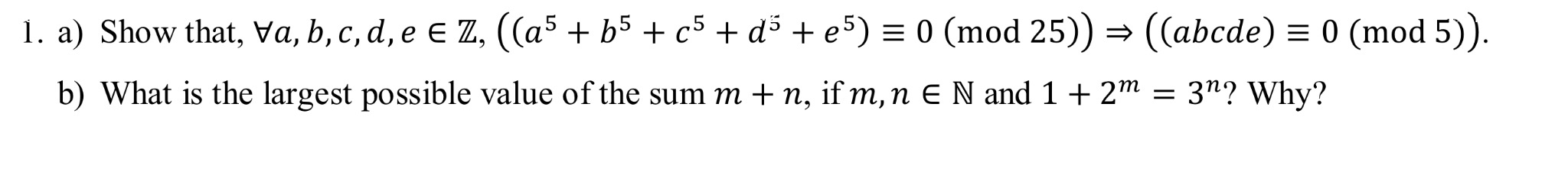 a^5   b^5   c^5   d^5 = e^5