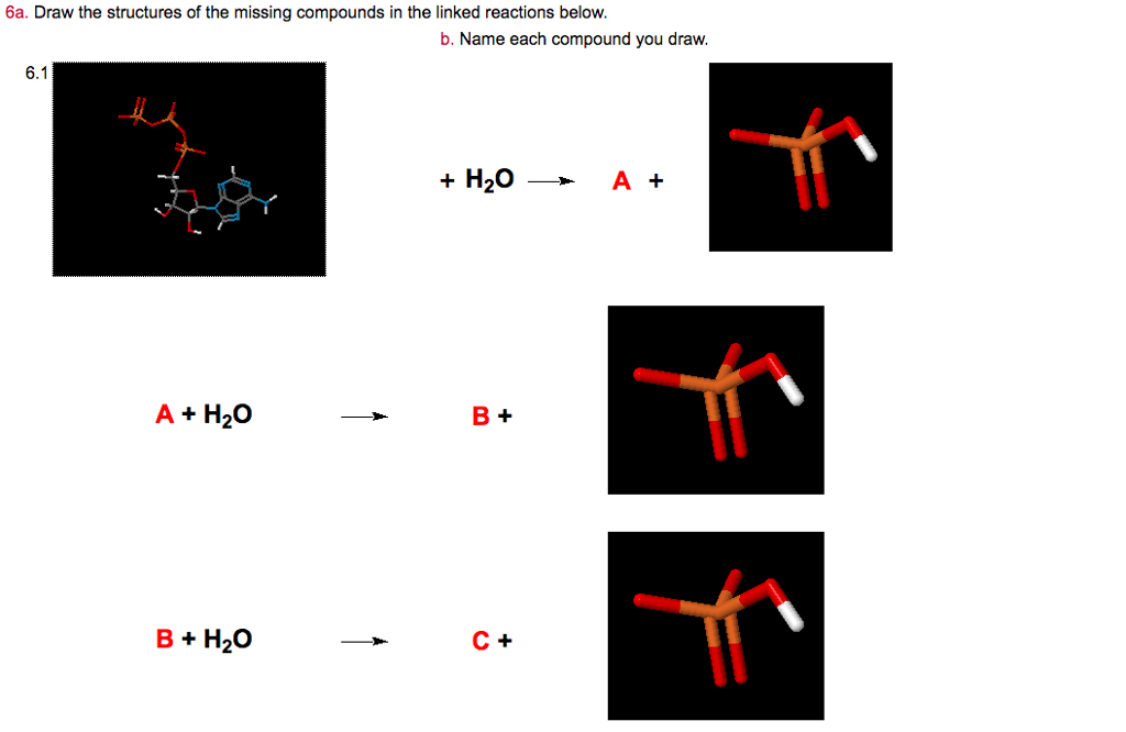 Solved 6a. Draw The Structures Of The Missing Compounds In | Chegg.com