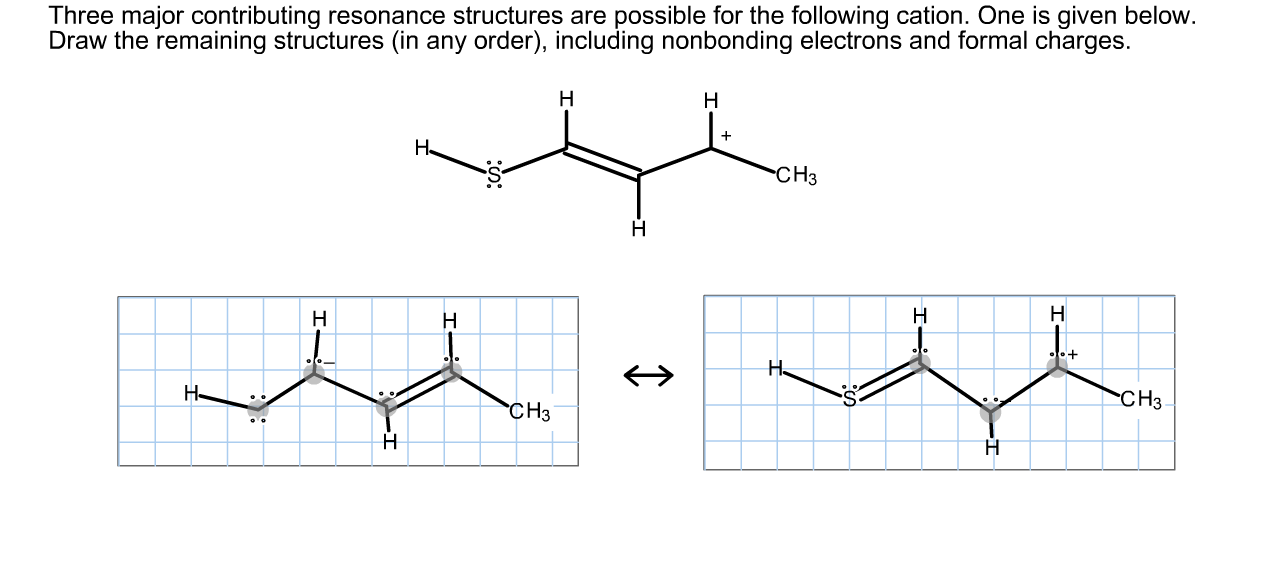 Solved Three Major Contributing Resonance Structures Are 5442