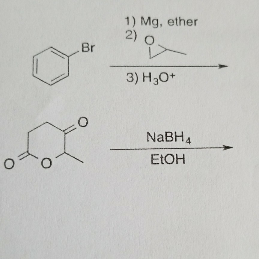 Solved 1 Mg Ether 2 O 3 H30 Nabha Etoh 7898