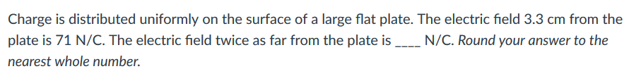Solved Charge is distributed uniformly on the surface of a | Chegg.com