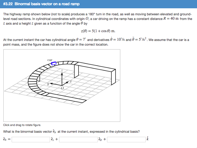 Solved The highway ramp shown below (not to scale) produces
