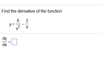 Solved Find the derivative of the function. dy dx | Chegg.com