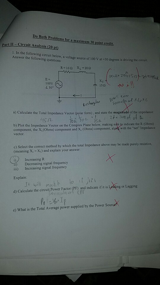 Solved Do Both Problems for a maximum 30 point credit Part | Chegg.com