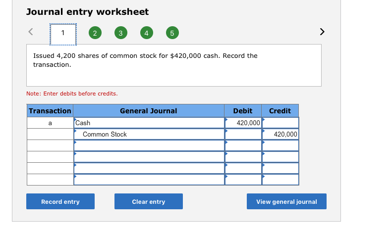 Journal Entry Worksheet Mcgraw Hill