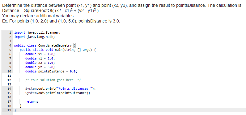 JAVA homework help. Just need to fill in the blank | Chegg.com image.