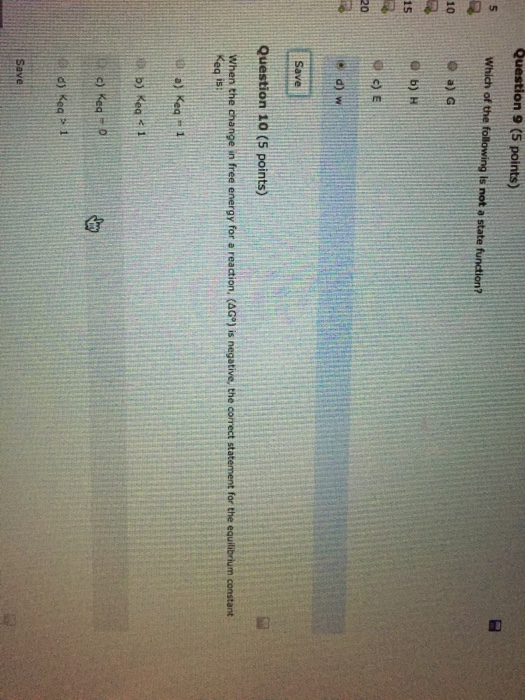 Solved: Which Of The Following Is Not A State Function? G | Chegg.com