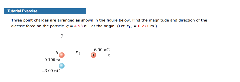 Solved Three point charges are arranged as shown in the | Chegg.com