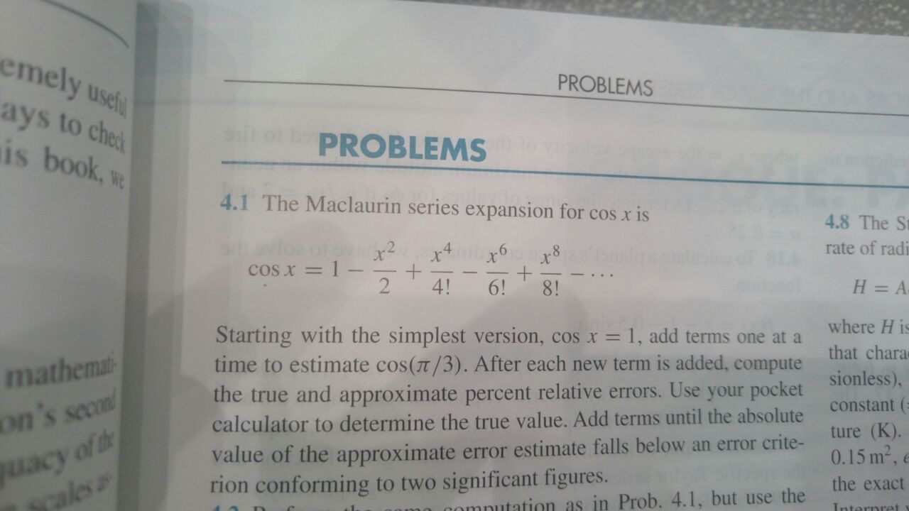 Solved Use MATLAB to solve the following based on 6 decimals