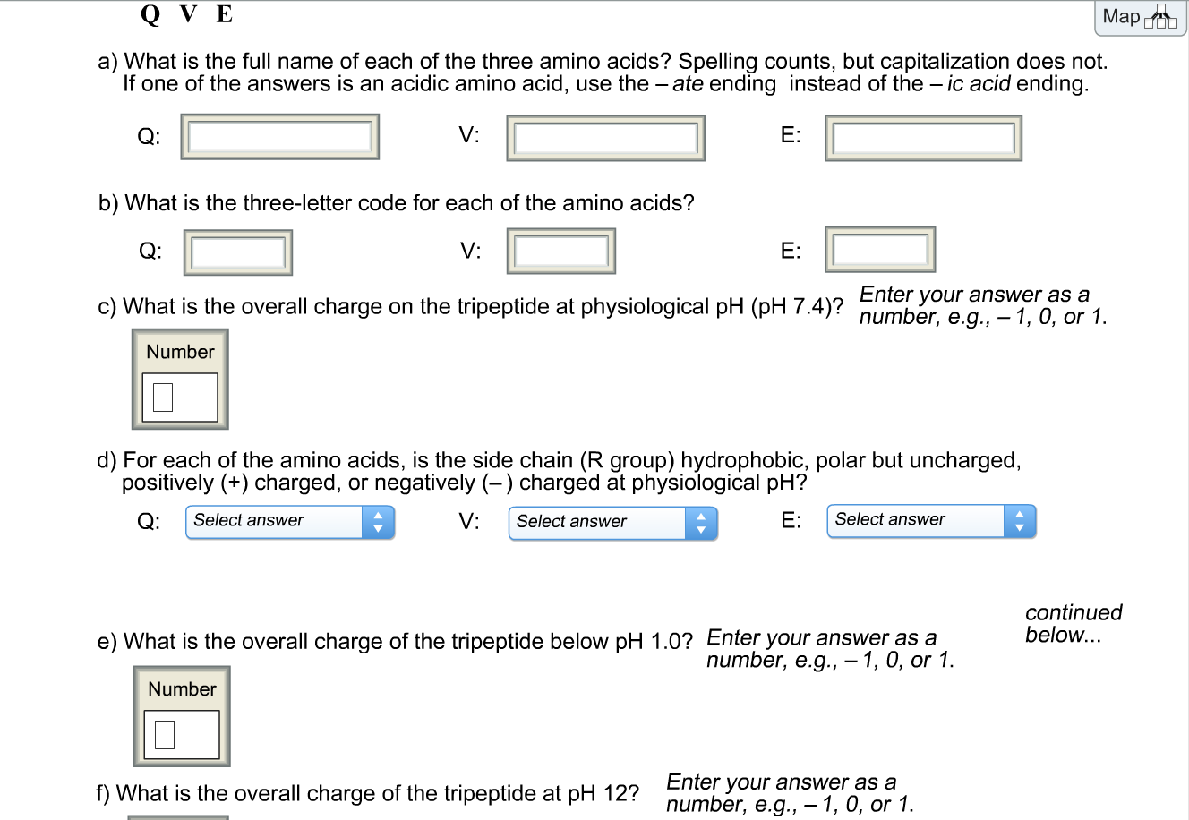 Solved Map a) What is the full name of each of the three