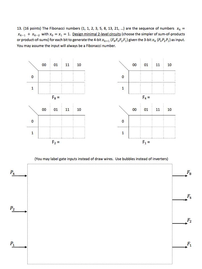 Solved The Fibonacci numbers (1, 1, 2, 3, 5, 8, 13, 21,) are | Chegg.com