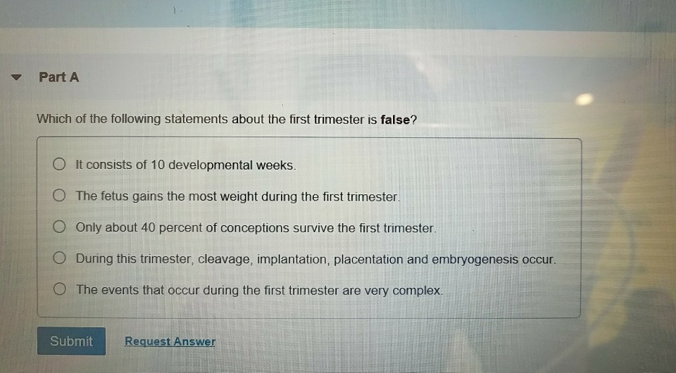 Solved Part A Which Of The Following Statements About The 