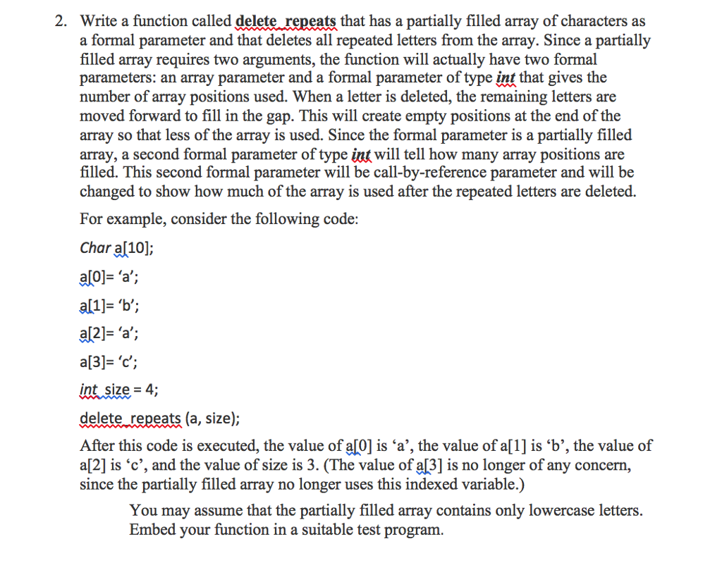 solved-2-write-a-function-called-delete-repeats-that-has-a-chegg