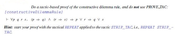 Solved Do a tactic-based proof of the constructive dilemma | Chegg.com ...