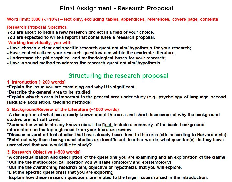 references about research proposal