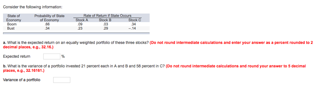 Solved Consider the following information Rate of Return if | Chegg.com