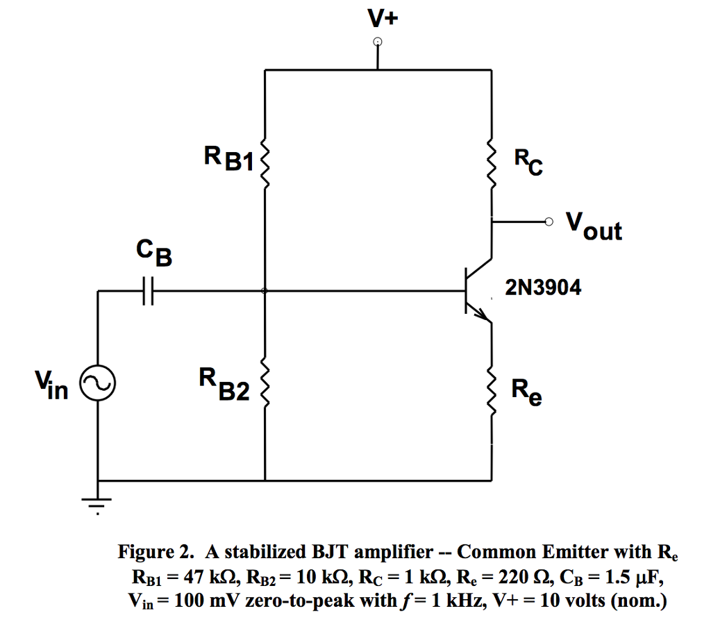 Solved l. Show that the operating point (Q) of the amplifier